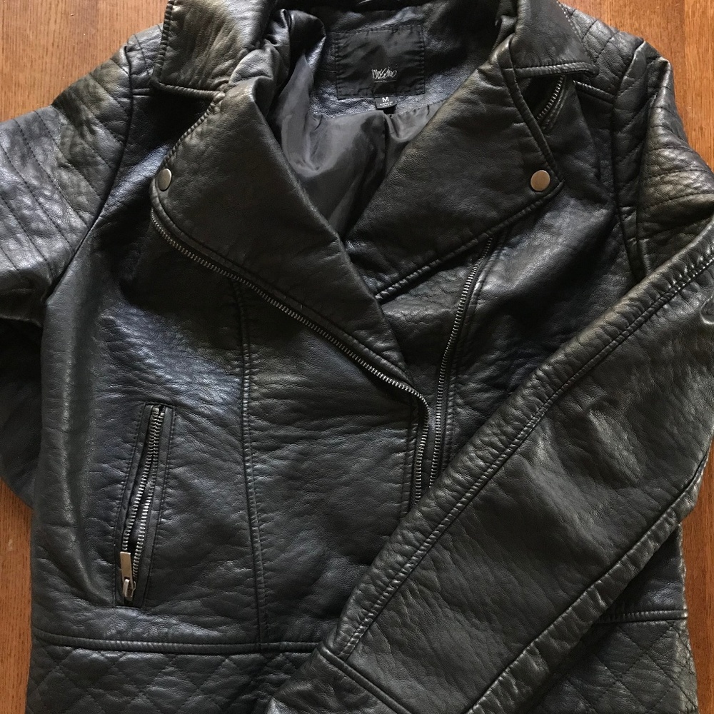 LIKE NEW Faux Leather Moto Jacket